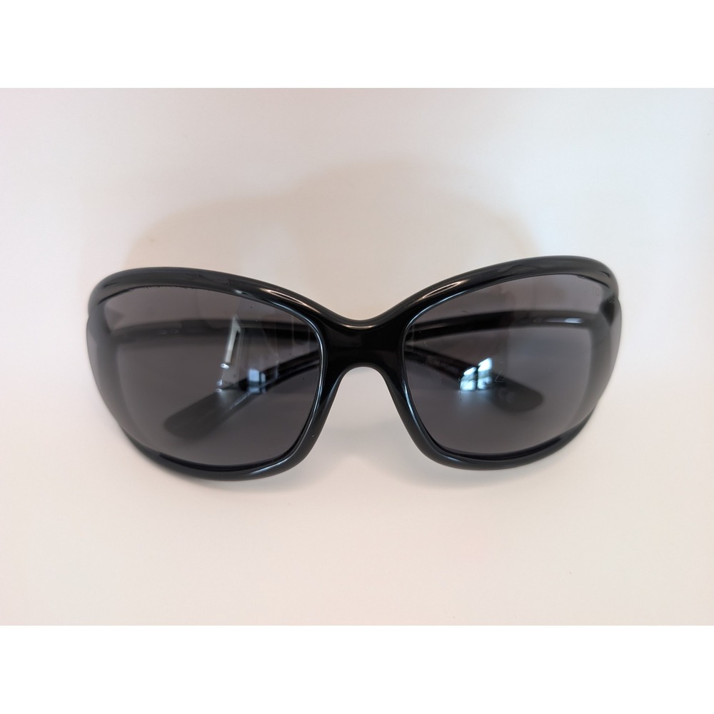 Tom Ford Sunglasses Black Butterfly Wrap Frame TF207 Silvia Designer Eyewear